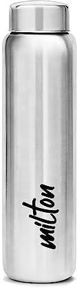 Milton Aqua 1000 Stainless Steel Water Bottle, 950 ml, Silver