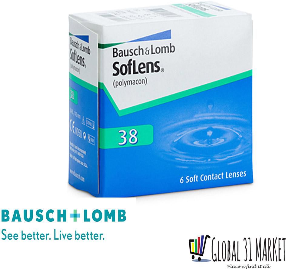 Bausch &amp; Lomb Soflens 38 Clear Monthly Contact Lens (6 pieces / box)