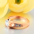 Ring 18k Gold Plated Polish Rings For Women, Size 6