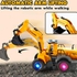 Interactive Excavating Truck Toy With Movements, Lights And Music