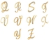 دبوس بروش على شكل حروف الأبجدية الإنجليزية A-Z مرصع بحجر الراين