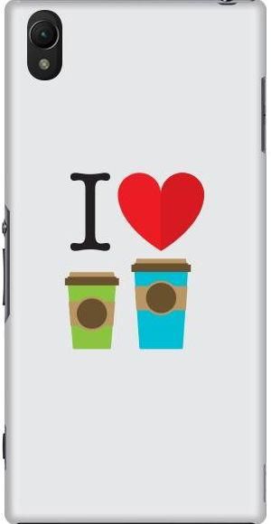 Stylizedd Sony Xperia Z3 Plus Premium Slim Snap case cover Matte Finish - I love coffee