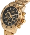 Invicta Specialty Men's Black Dial 18K Gold-Plated Steel Band Multifunction Watch - INVICTA-21487