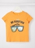Kids Graphic Print T-Shirt Orange