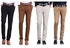Fashion Khaki Trouser Pants 4pack - Off-White Black Brown Beige