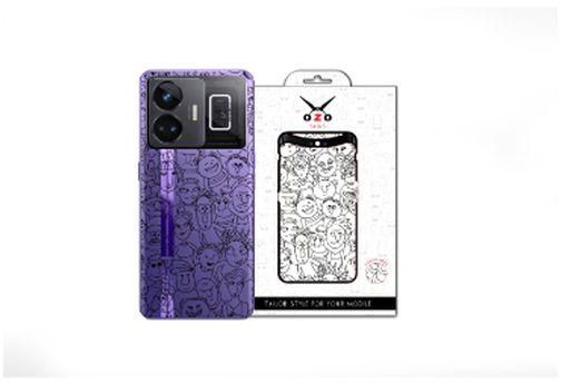 OZO Skins Ozo Ray skins Transparent Emoji Hand Drawing (SV515EHD) (Not For Black Phone) For Realme GT5