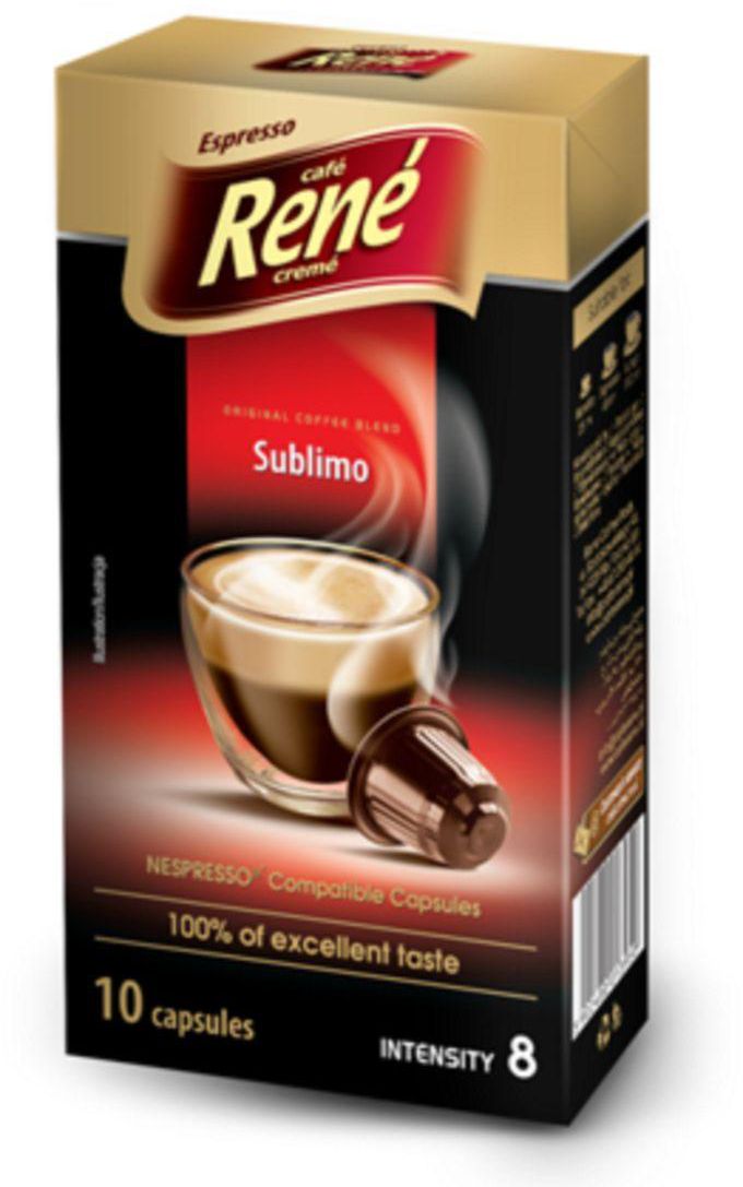 Rene Sublimo Coffee Capsule - Intensity 8 - 10 Caps