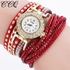 Generic CCQ Vintage Leather Bracelet Watch Women Wristwatch Quartz