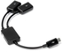 Generic Dual Micro USB OTG Hub Host Adapter Cable For Tablet PC And Smart Phone Black