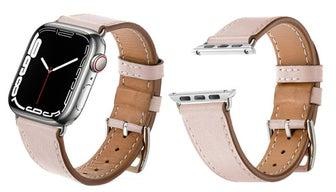 Genuine Leather Replacement Band For Apple Watch 45/44/42mm Series 7/6/5/4/SE