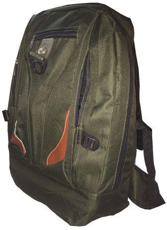 Generic School Bag for Ages 13 to 18 Large Size Travel Bag 19 Inches - Green