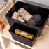 UPPSNOFSAD Storage box - black 35x25x14 cm/9 l