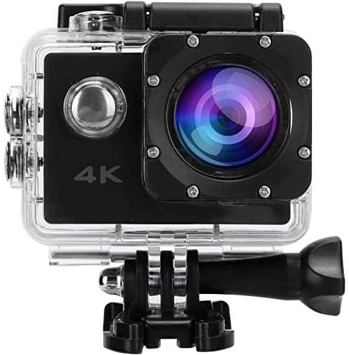 كاميرا اكشن واي فاي مع بطاريتين قابلتين لاعادة الشحن (4K، 16MP)