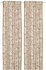 MAJSMOTT Curtains, 1 pair - beige/white 145x300 cm