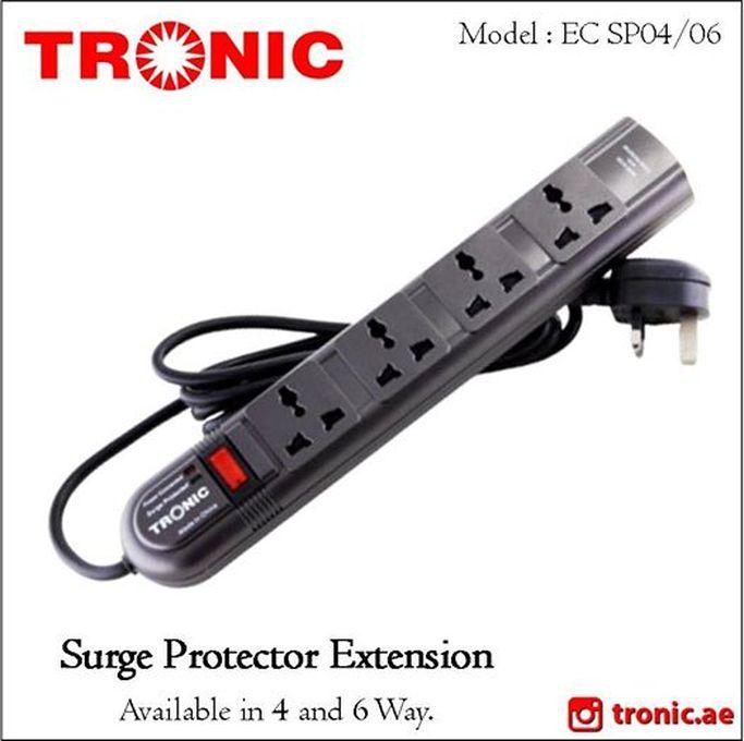 Tronic 4-way Extension With Surge Protector