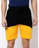 Solid Classy Men Sports & Casual Shorts - Black&Yellow