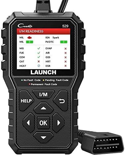 2024 Elite LAUNCH OBD2 Scanner CR529 Code Reader Check Engine Light for All OBDII Car After 1996 Full OBD2 Functions Mode 8, I/M Readiness DTC Lookup Lifetime Free Update Scan Tool [Upgrade Version]