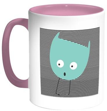 Cartoons - Space Object Printed Coffee Mug White/Pink 11ounce