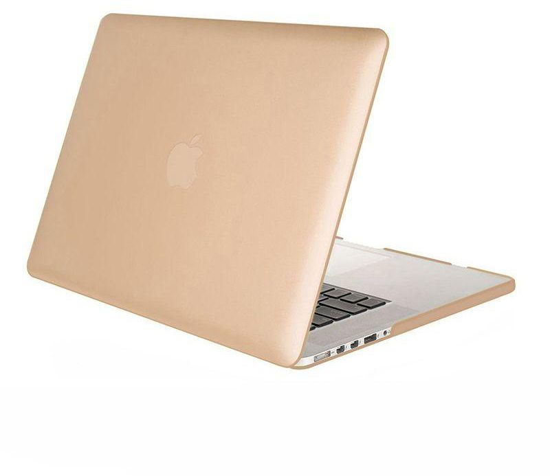 Ozone Rubberized Hard Case Cover For Apple MacBook 13" Pro Retina Display A1425/A1426/A1502 - Gold