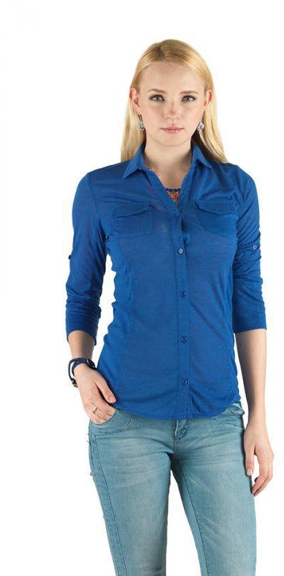 Ravin Women Royal Blue Long Sleeve Shirt
