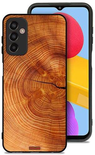 Samsung Galaxy F13 Protective Case Cover Crack Wood