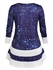 Plus Size Galaxy Floral Print Tunic T-shirt - 4x