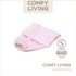 Comfy Living Bolster Cover (S) 10x40cm Pink Dot