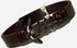 Hanso Metal & Leather Anchor Bracelet - Brown & Black