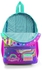 Coral High Kids Two Compartment Small Nest Backpack - Lavender Sea Green Unicorn Pattern Two