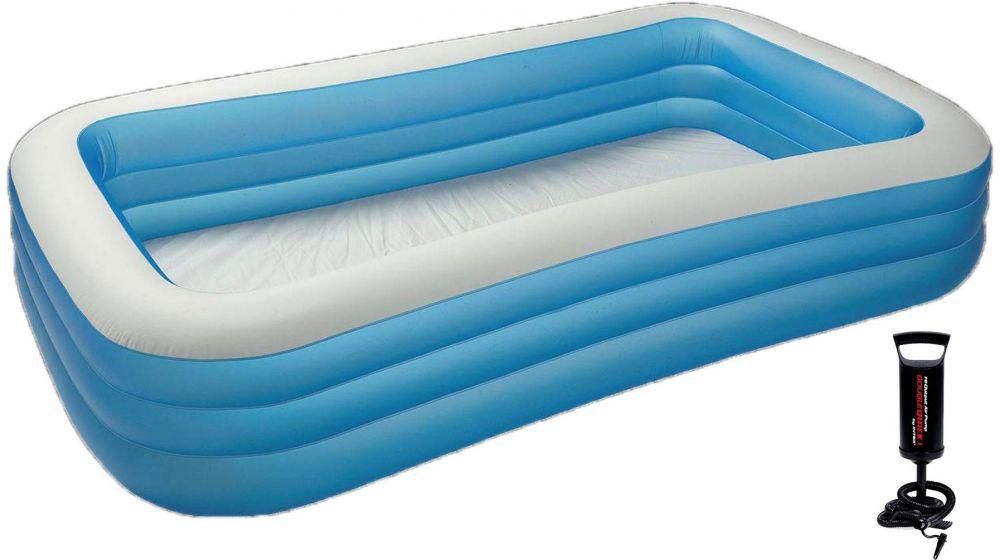 Intex Inflatable 'family' Pool 305 X 183 X 56 Cm With Manual Pump -58484