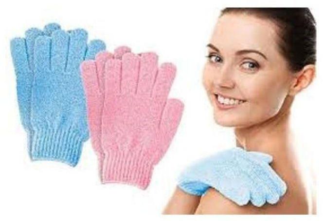 24 7 FASHION 2 pcs Fashion Shower Gloves Exfoliating Wash Skin Scrubber in s