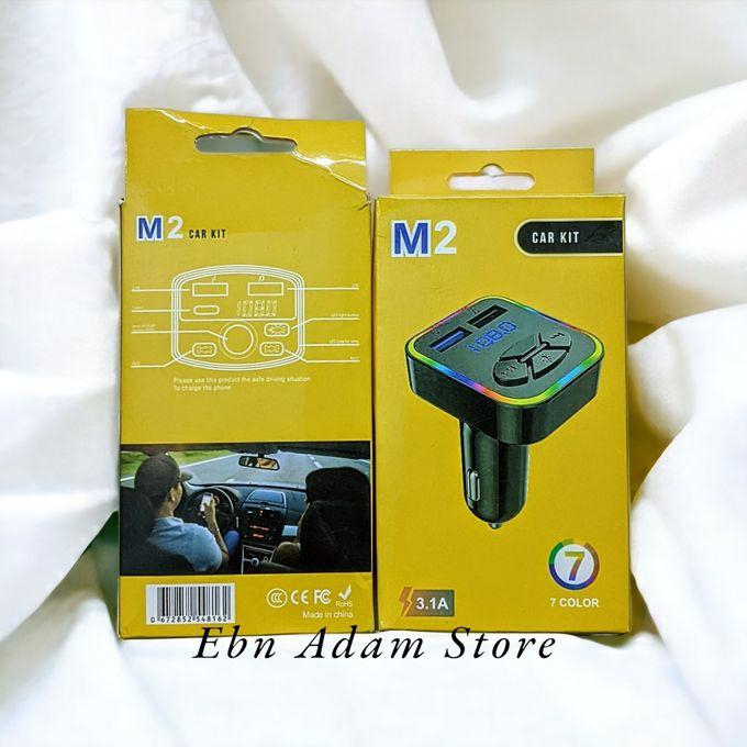 Car Kit Bluetooth Mp3 Player, Supports Calling-TF Card-USB-RGB LED-3.1A