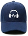 Sport Fashion Cap Baseball With Unique Design Headphone - Dark Blue