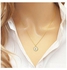 Necklace With Letter Pendant R