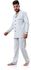 Kady Full Buttons Down Top With Elastic Waist Pajama Pants - Off White