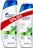 Head & Shoulders - Menthol Refresh Anti-Dandruff Shampoo 600ml + 400ml 33% off- Babystore.ae