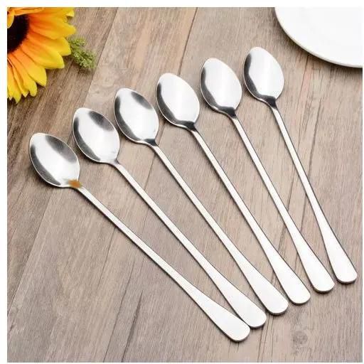 6pc Long Tea Spoon Silver