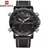 Naviforce Mens Waterproof Watch Luxury Casual Dual Time Wrist Watch