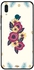 غطاء حماية واقٍ لهاتف هواوي طراز Y9 إصدار 2019 مطبوع عليه زهور وردية متعدد الألوان
