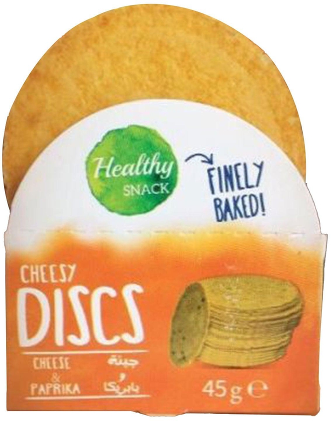 Healthy Snacks Cheesy Discs With Cheese &amp; Paprika Packet - 40 gram