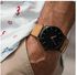 Men's Classic Wrist Watch-brown.