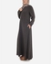 Rehan Long Sleeves Maxi Dress - Dark Grey
