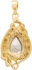 Mysmar Yellow Gold Plated Leaf Shape Blue Crystal Jewelry Set [MYMM424]