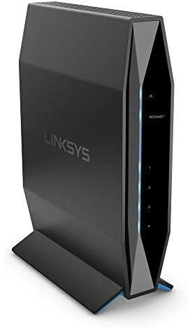 راوتر Linksys AX3200 واي فاي 6 للشبكات المنزلية، ثنائي النطاق AX اللاسلكي جيجابت واي فاي، يسرع بسرعة حتى 3.2 جيجابايت في الثانية وتغطية تصل إلى 2.500 قدم مربع، معدات الأبوية 25 جهاز (E8450)