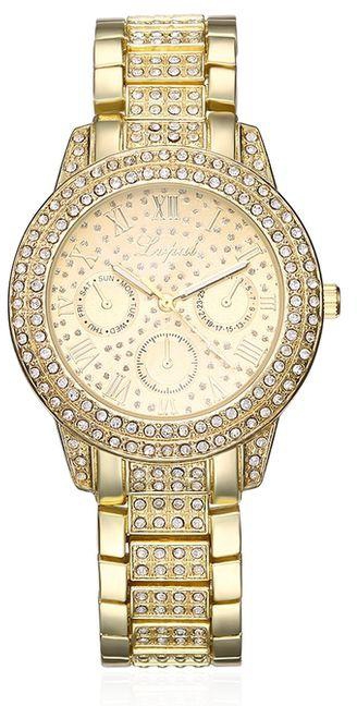 Louis Will Fashion Luxury Diamond Shi Yinggang Watch With Chain