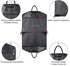 KEYSJEFF Garment Bag for Travel and Business Trip, Suit Bag Carry Gowns, Dresses, Suits Garment Bag Waterproof Oxford Canvas and Leather Material Hanging Suit Luggage Bag for Men Women