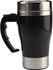 lOffice Home Tea Coffee Cup Stainless Steel Lazy Self Stirring Auto Mixing Mug black in color