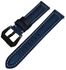 أحزمة ساعة من الجلد الطبيعي - حزام ساعة من الجلد الهجين مقاس 20 ملم متوافق مع ساعة Xiaomi Mibro Air الذكية Reto باللون الأزرق