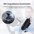 LENSGO Wireless Lavalier Microphone System, UHF Compact Wireless Lapel Lav Mic with 1 Transmitter and 1 Receiver