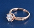 LZESHINE 18k Rose Gold Plated Austrian Crystal 10USA Ring Ri-HQ1053